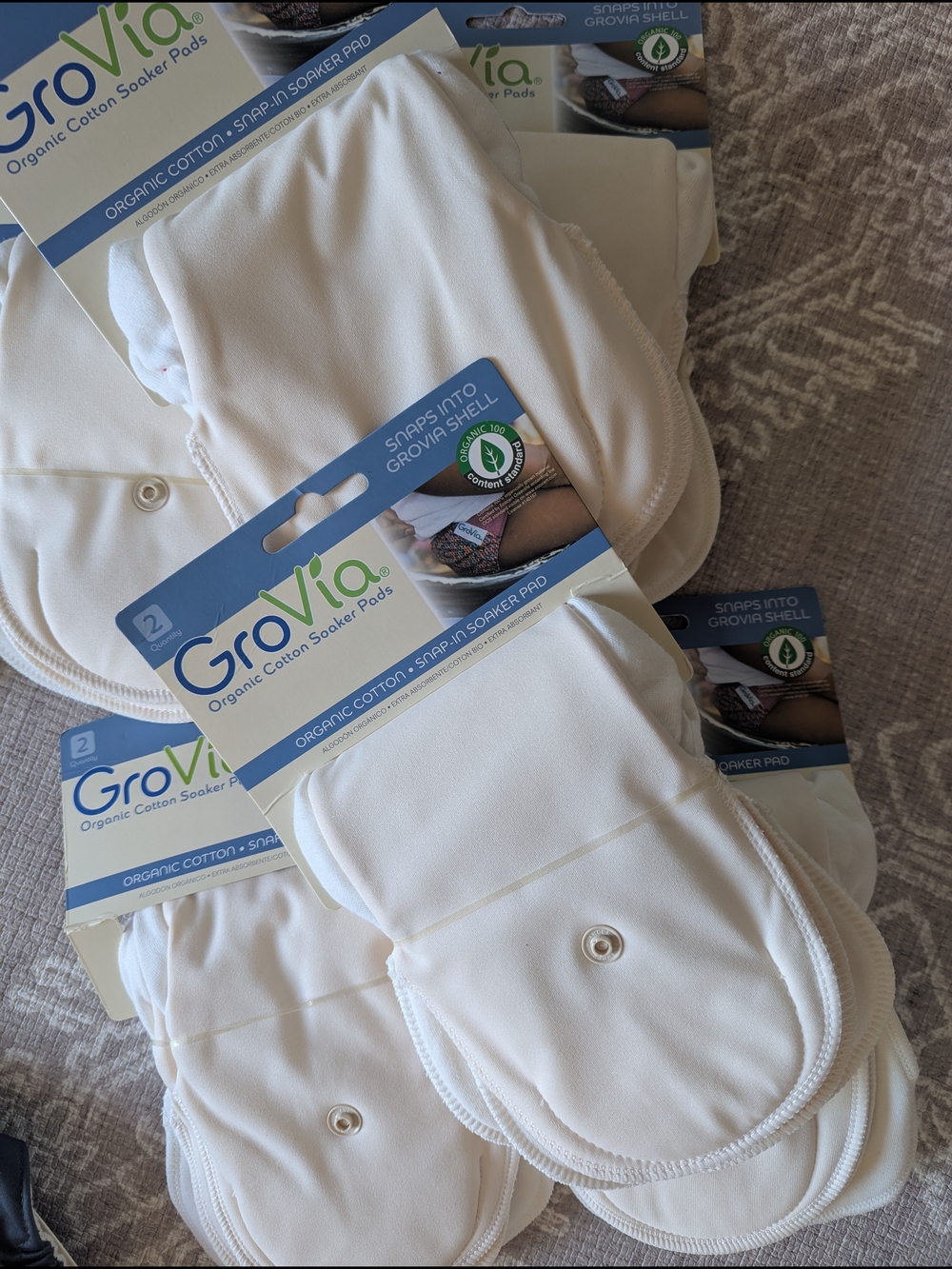GroVia Organic Cotton Soaker Pads